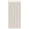 vidaXL Voile Curtains with Tab Top 2 pcs Cream