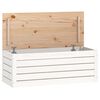 vidaXL Storage Box White Solid pine wood Large Storage Box Rectangular