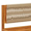 vidaXL 3 Piece Garden Sofa Set with Cushions Wood Acacia&Rope