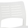 vidaXL Garden Chair Set of 2 White Polypropylene Standard Stackable