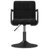 vidaXL Swivel Dining Chair Set of 2 Black