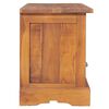 vidaXL TV Cabinet Natural Teak Solid teak wood Medium TV Cabinet