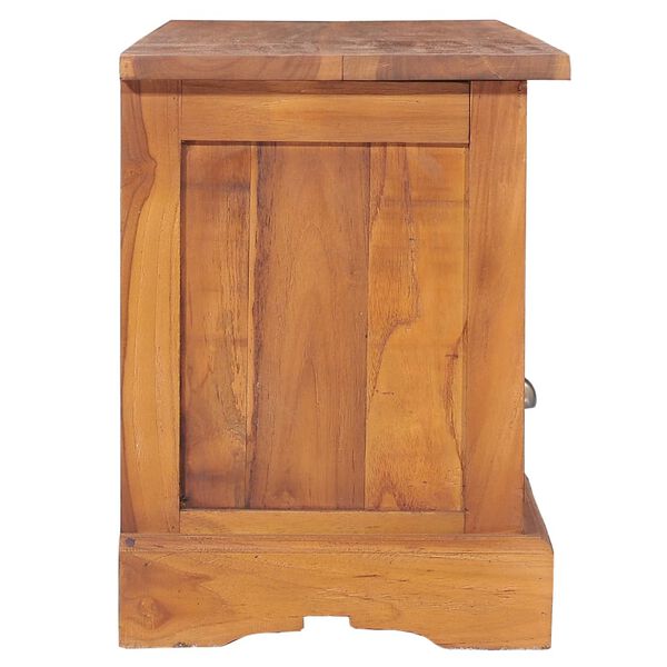 vidaXL TV Cabinet Natural Teak Solid teak wood Medium TV Cabinet