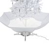 vidaXL Snowing Christmas Tree White and Silver
