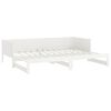 vidaXL Pull-out Day Bed without Mattress White 0.8x(80x200)"