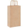 vidaXL Paper Bags 50 pcs with Handles Brown 8.3x4.3x14.2"