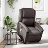 vidaXL Electric Stand Up Massage Recliner Chair Dark brown