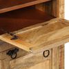 vidaXL Shoe Cabinet Natural wood Solid rough mango wood Compact