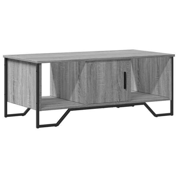 vidaXL Coffee Table Gray Sonoma Engineered wood 39.4 x 20.1 x 15.7 in