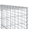 vidaXL Gabion Basket Silver Galvanized Iron Large Heavy Weight Endurance