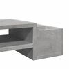 vidaXL Monitor Stand with Storage Concrete Grey 39.4x10.6x5.9" Engineered Wood
