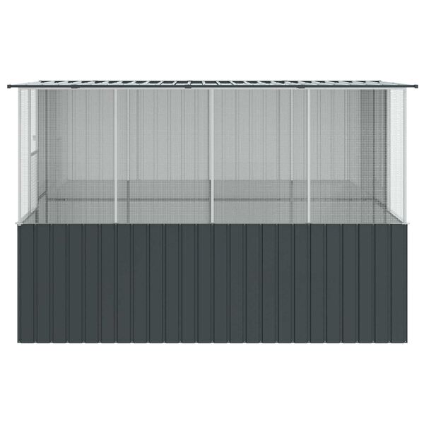 vidaXL Bird Cage Anthracite 315 x 167 x 200 cm Galvanized steel