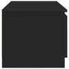 vidaXL TV Cabinet Black Engineered Wood Medium TV Cabinet Rectangular