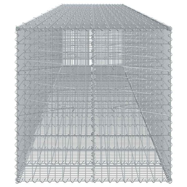 vidaXL Gabion Basket Silver Galvanized Iron Wire Large Durable