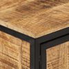 vidaXL Highboard Natural wood grain Solid rough mango wood and iron