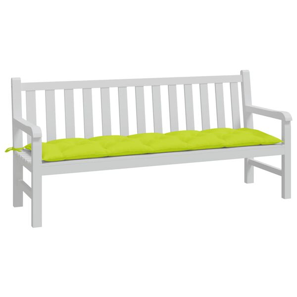 vidaXL Garden Bench Cushion Bright Green Oxford Fabric 70.9x19.7x2.8 in