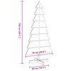 vidaXL Wooden Christmas Tree Natural Solid Pine Wood 59.1 in Tall