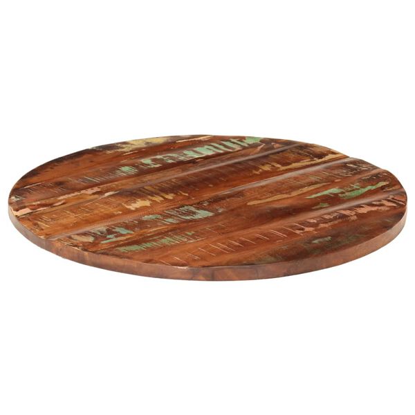 vidaXL Table Top Mixed Solid reclaimed wood 35.4 in diameter Table Top