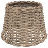 vidaXL Ceiling Lamp Shade Brown Wicker, Iron Medium Wicker Details