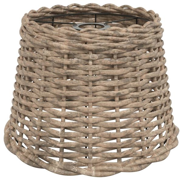 vidaXL Ceiling Lamp Shade Brown Wicker, Iron Medium Wicker Details