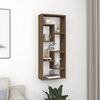 vidaXL Wall Shelf Brown Oak Engineered wood 14.2 x 6.3 x 35.4 in