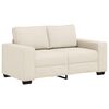 vidaXL Sofa Beige 62.99 x 30.31 x 32.28 in Linen-blend Fabric