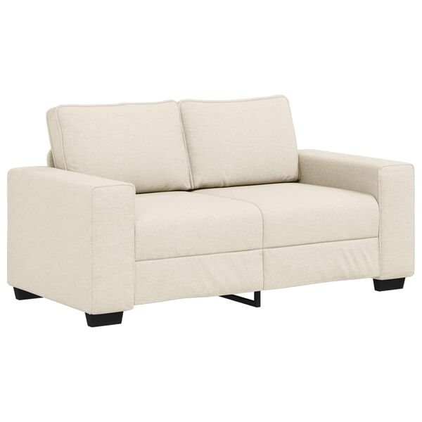 vidaXL Sofa Beige 62.99 x 30.31 x 32.28 in Linen-blend Fabric