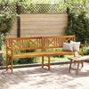 vidaXL Garden Bench Brown 220 x 56 x 90cm Solid Acacia wood