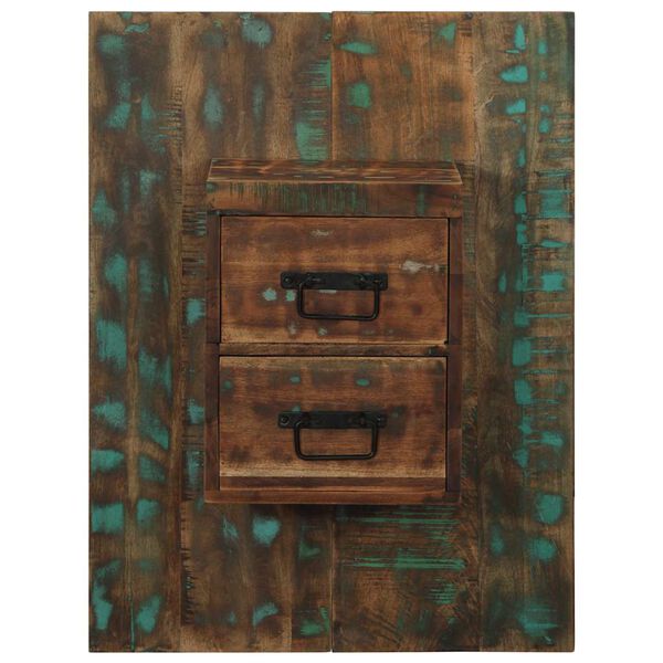 vidaXL Bedside Cabinet Multicolor Solid reclaimed wood Small