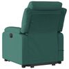 vidaXL Electric Stand up Massage Recliner Chair Dark Green Fabric