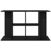 vidaXL Aquarium Stand Black Oak Engineered Wood Medium Aquarium Stand
