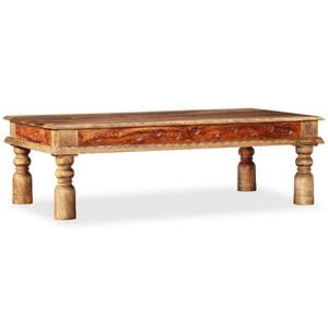 vidaXL Coffee Table Solid Mango Acacia Wood 43.3"x23.6"x15"