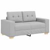 vidaXL Sofa Cloud Grey 62.99 x 30.31 x 32.28 in Fabric