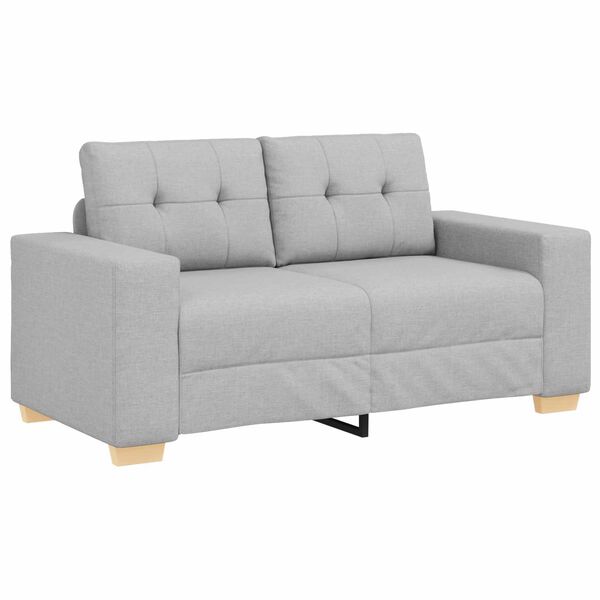 vidaXL Sofa Cloud Grey 62.99 x 30.31 x 32.28 in Fabric