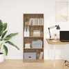 vidaXL Bookcase Artisan oak Engineered wood 23.6x9.4x56.3 in Bookcase