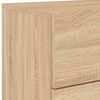 vidaXL Wall-mounted Bedside Cabinet Set of 2 Sonoma oak Engineered wood
