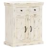vidaXL Sideboard White Solid mango wood, engineered wood Medium