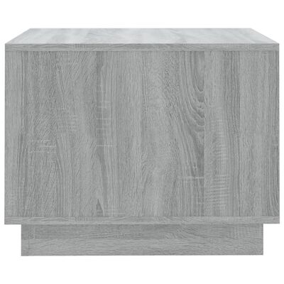 vidaXL Coffee Table Gray Sonoma 21.7"x21.7"x16.9" Engineered Wood
