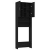 vidaXL Washing Machine Cabinet Black 25.2x10.0x74.8"