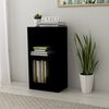 vidaXL Bookshelf Black Engineered wood Compact Bookshelf Rectangular