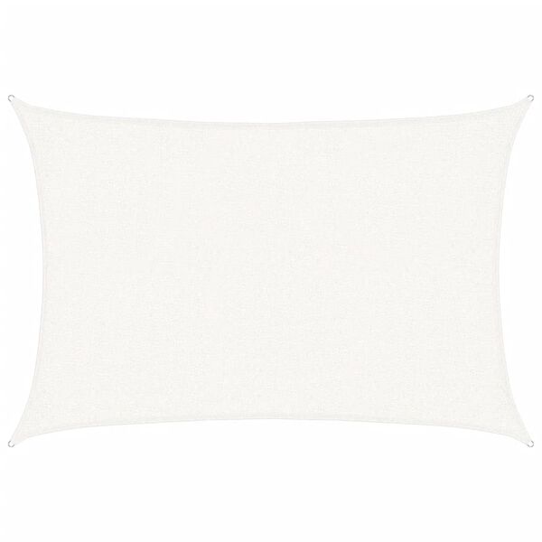 vidaXL Sunshade Sail 1.75 oz/ft&sup2; White 6.6x8.2' HDPE