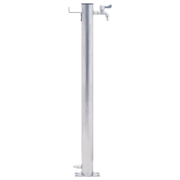 vidaXL Water Column Silver Stainless Steel, Polypropylene 31.5 in Column