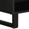 vidaXL Side Cabinet Natural wood with black iron Solid Acacia wood and iron