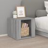 vidaXL Bedside Table Gray Sonoma Engineered Wood Medium Bedside Table