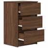 vidaXL Bedside Cabinet Brown Oak Engineered wood Medium Bedside Cabinet
