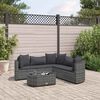 vidaXL Patio Sofa Set Set of 5 Gray, Anthracite