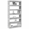 vidaXL Book Cabinet Concrete Grey 39.37 x 11.81 x 77.95 in