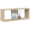 vidaXL Wall Shelf Set of 4 Sonoma oak Engineered wood