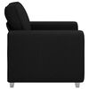 vidaXL Sofa Black 39.37 x 30.31 x 32.28 in Fabric