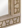 vidaXL Bathroom Mirror Natural Bleach Solid mango wood and glass